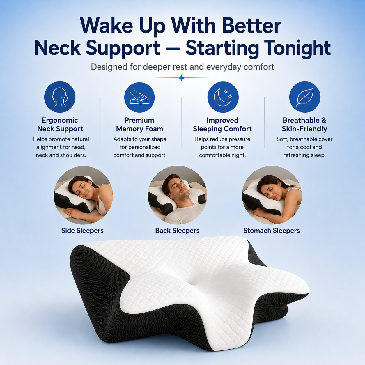 Flexora Ergonomic Support Pillow